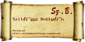 Szilágyi Bottyán névjegykártya